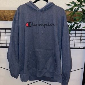 Gray champion hoodie